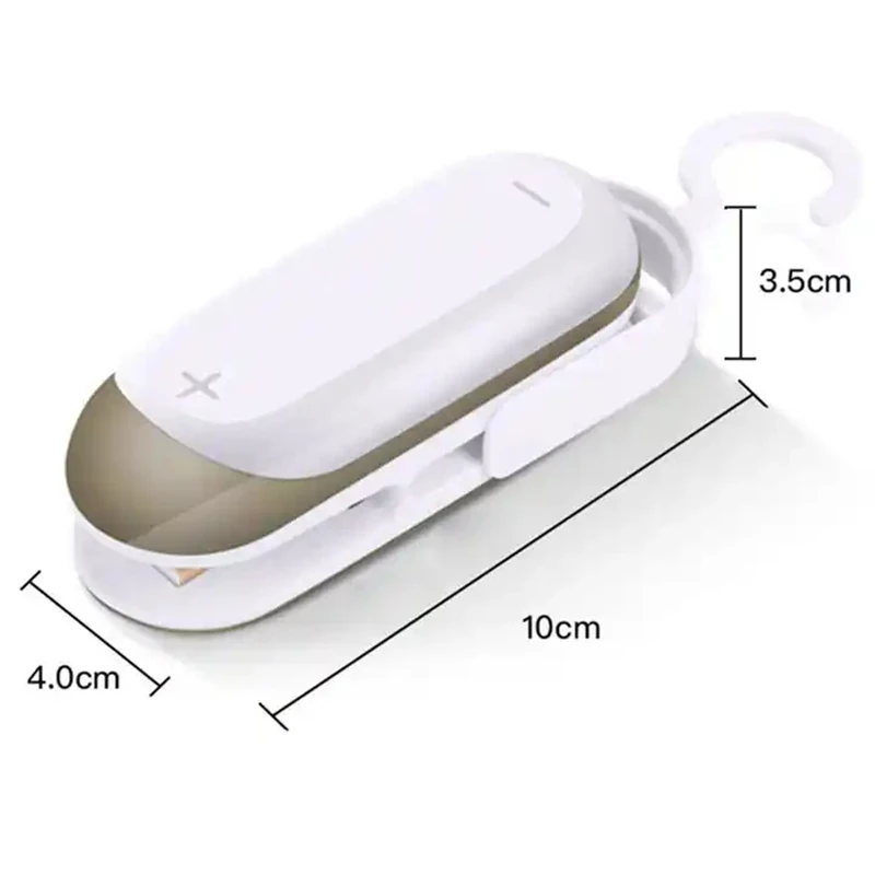 Mini Heat Sealer Portable Sealing Machine Hand Pressure Sealing Clip Food and Fruit Preservation Sealing Clip