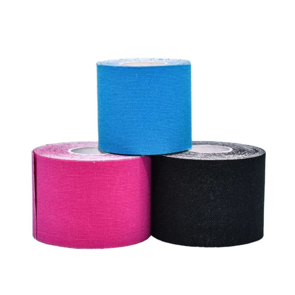 Wholesale Custom Logo Printed Muscle Kinesiotape Custom Medical Athletic K Tape Tex Sports Kinesiology Tape Cotton