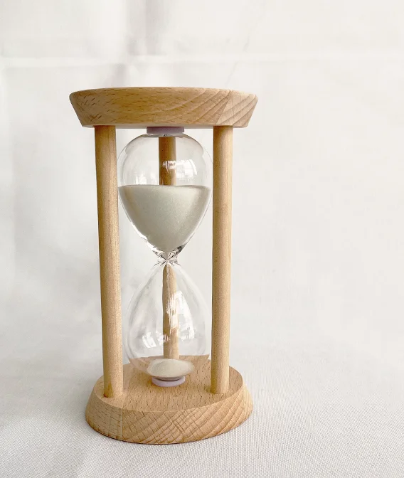 Mini Birthday Party Gift 3 Minute Portable Wooden Timer Sand Hourglass for Children