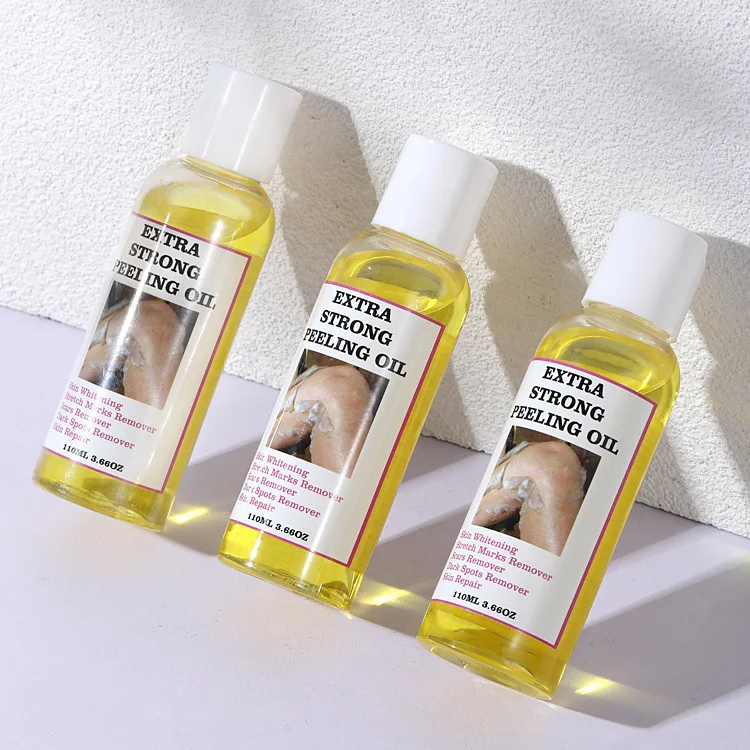Wholesale Extra Strength Yellow Peeling Oil For Face And Body Skin Whitening Dark Scars Spots Remover For Black Skin