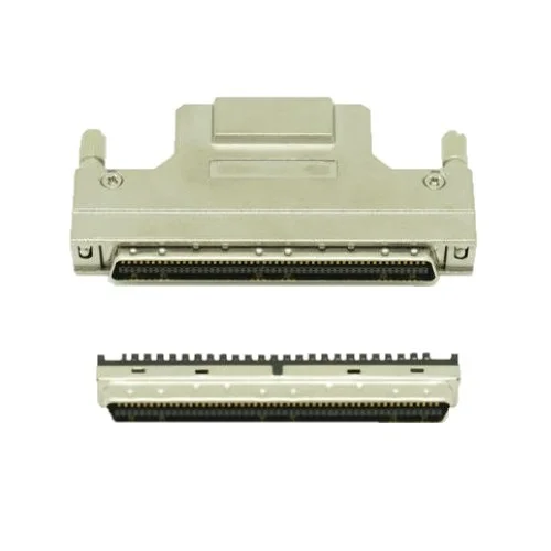 MDR SCSI 100 Pin connector HPCN scsi 100 Pin male cable connector With Metal Hood solder Type scsi 100 Pin for cable