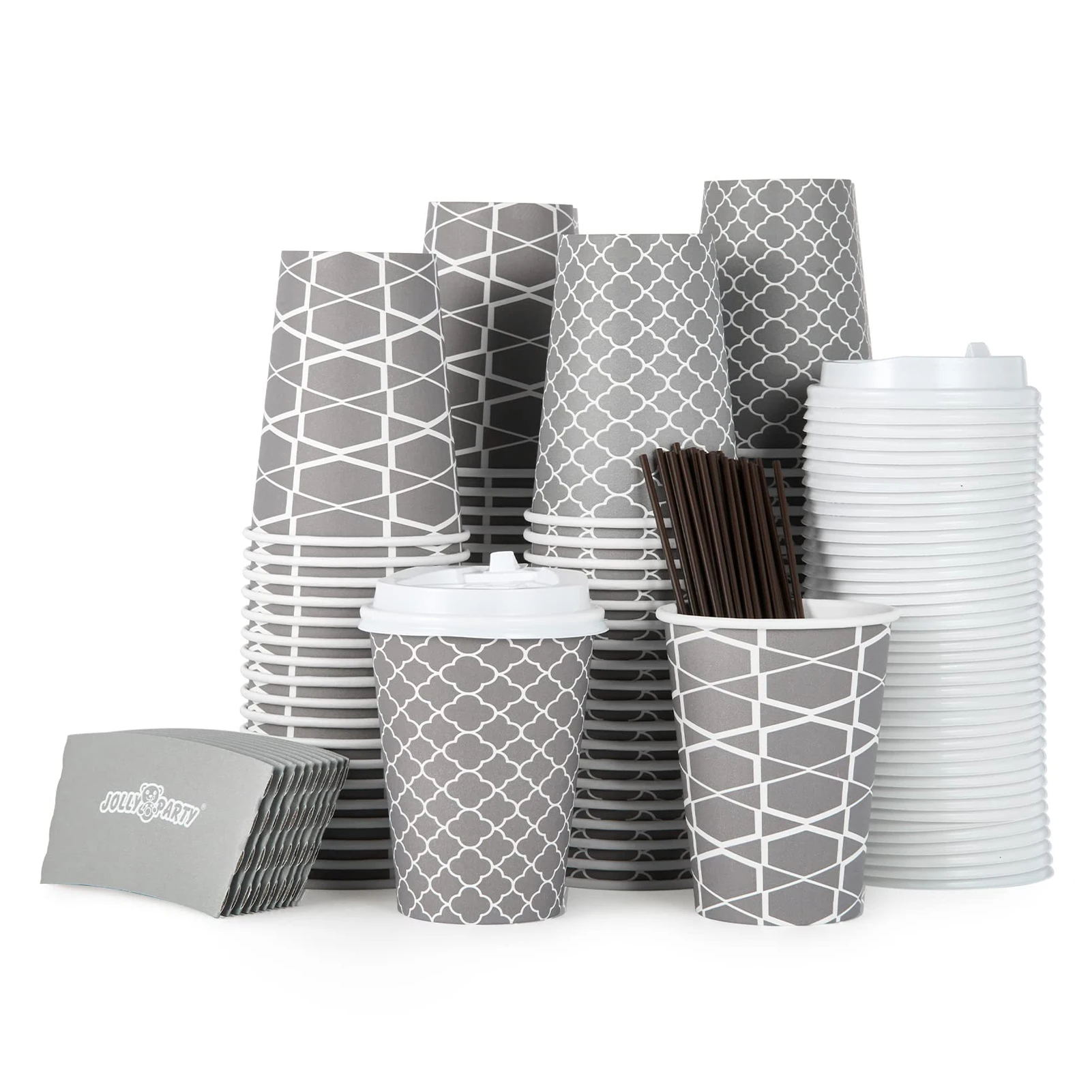 12pz 16oz Disposable Hemp Paper Cups customized hot coffee paper cup with sleeves and lid