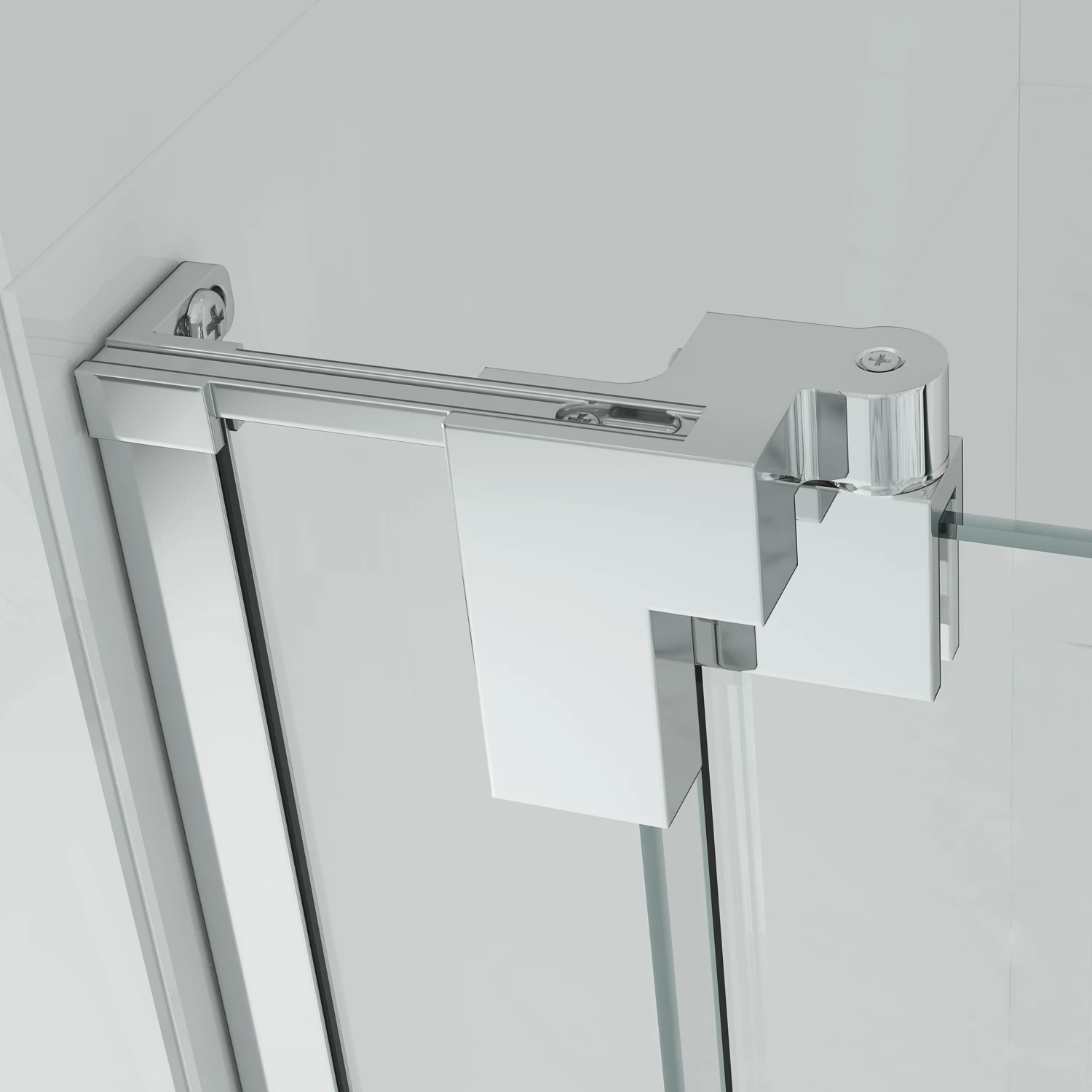 Modern Design Frameless shower screen Pivot glass panels swing shower door bath shower cabin