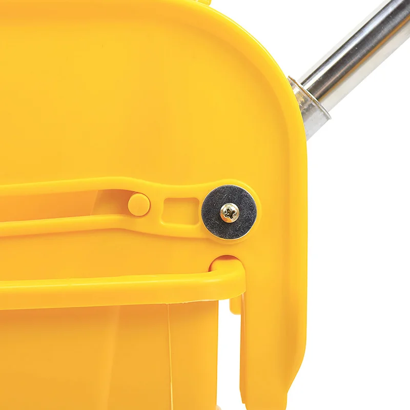 Plastic cleaning squeeze mop bucket with wringer for flat mop bucket for floor cleaning