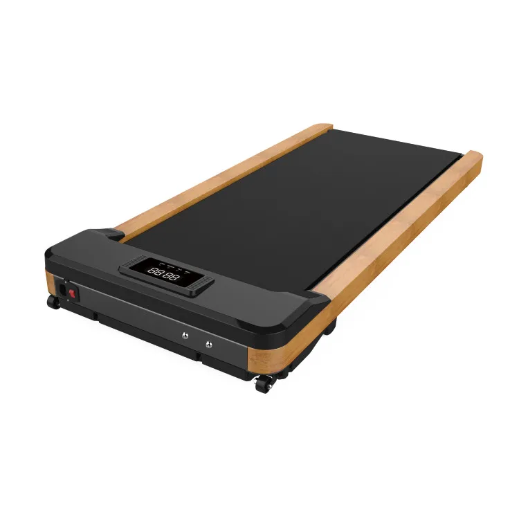 Folding Electric Home Running Machine Mini Treadmill folding walking pad desk flat rubber wood treadmill