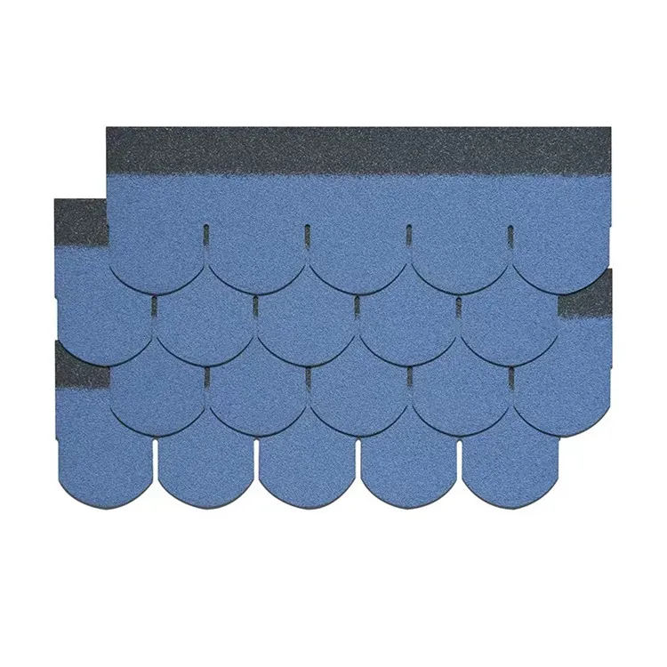 Stone Coated Steel Roof FISH SCALE Fiber Asphalt Shingles