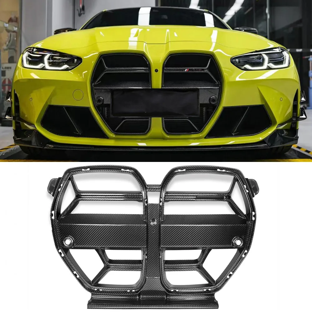 Dry Carbon Fiber G80 M3 front grill M3 M4 CSL Style car grilles carbon parts auto parts M3 M4 G80 G82 G83 Front Bumper Grill