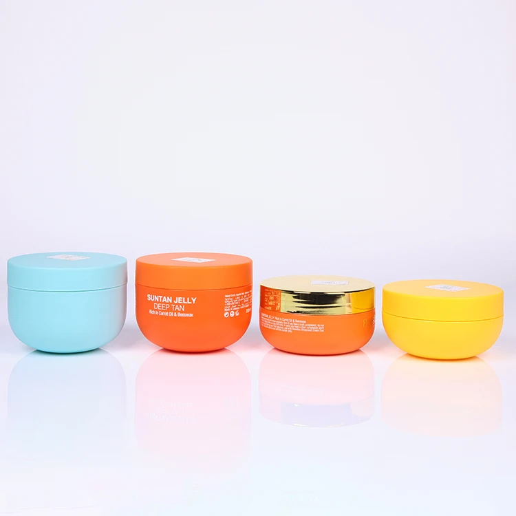 Matte Empty plastic body face cream jar, night cream jar