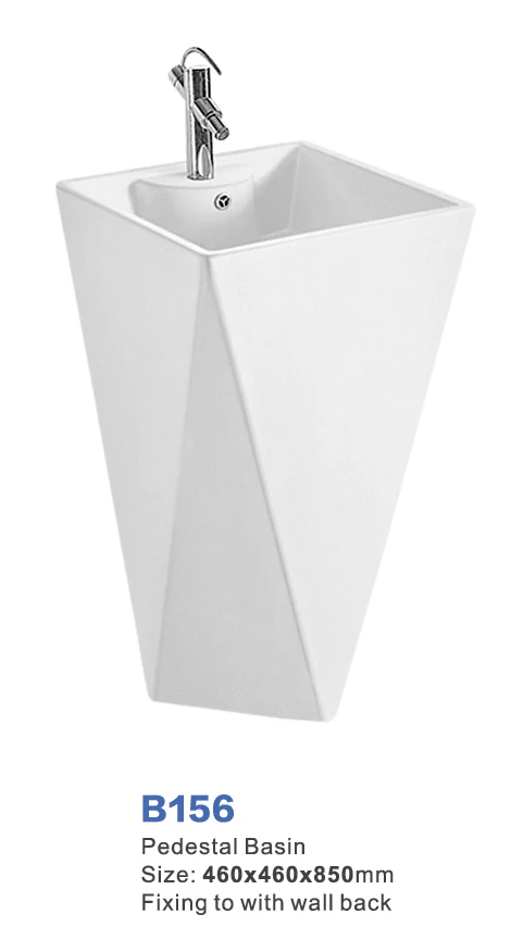 Популярный дизайн высококачественная керамическая раковина для ванной комнаты стойка раковины на