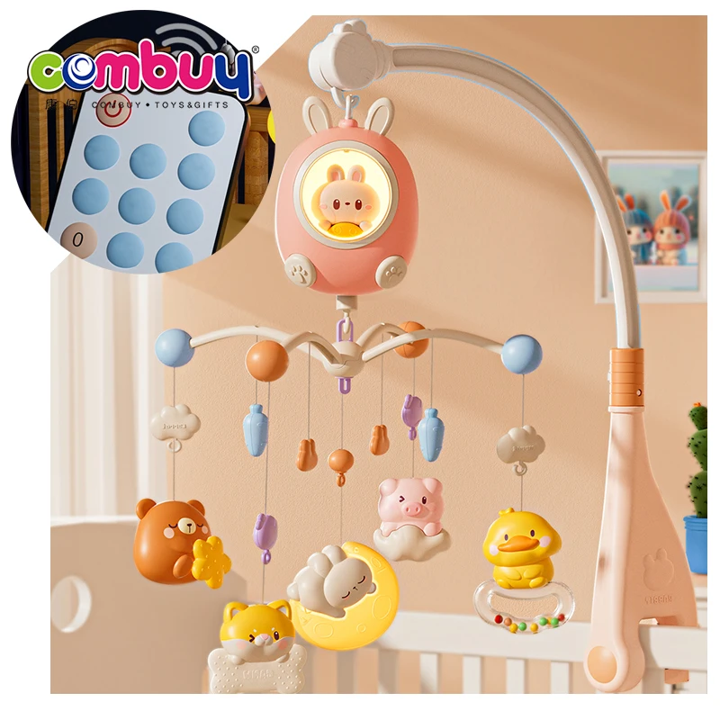 Вращающаяся навесная кроватка с электрическим освещением игрушка детская музыкальная мобильный телефон