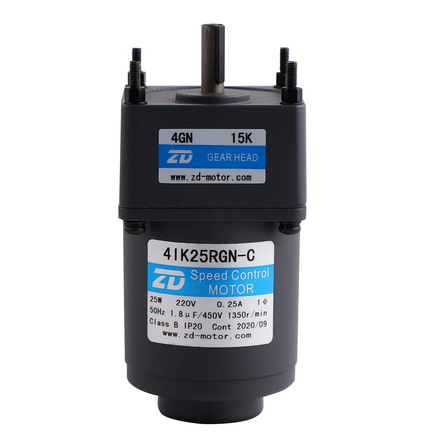 ZD MOTOR Parall Shaft 90mm 40W AC Induction Geared Motor