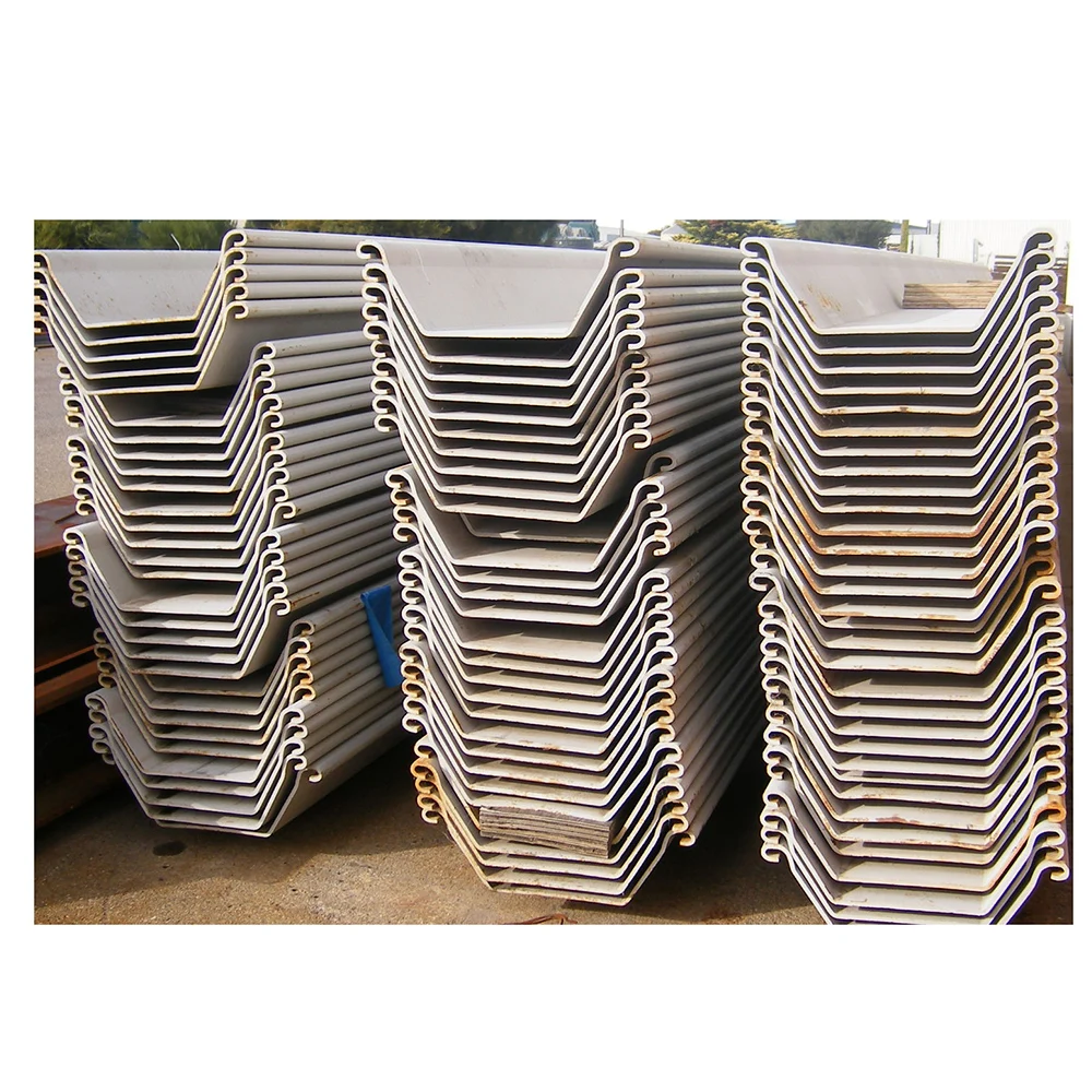 High demand export products hot rolled retaining walls steel sheet pile u9 type 2 for building structure
