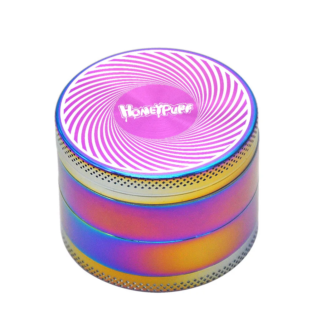 
Premium Herb Grinder Herb Grinder Rainbow Stash Square Stainless Steel Tobacco Grinder 