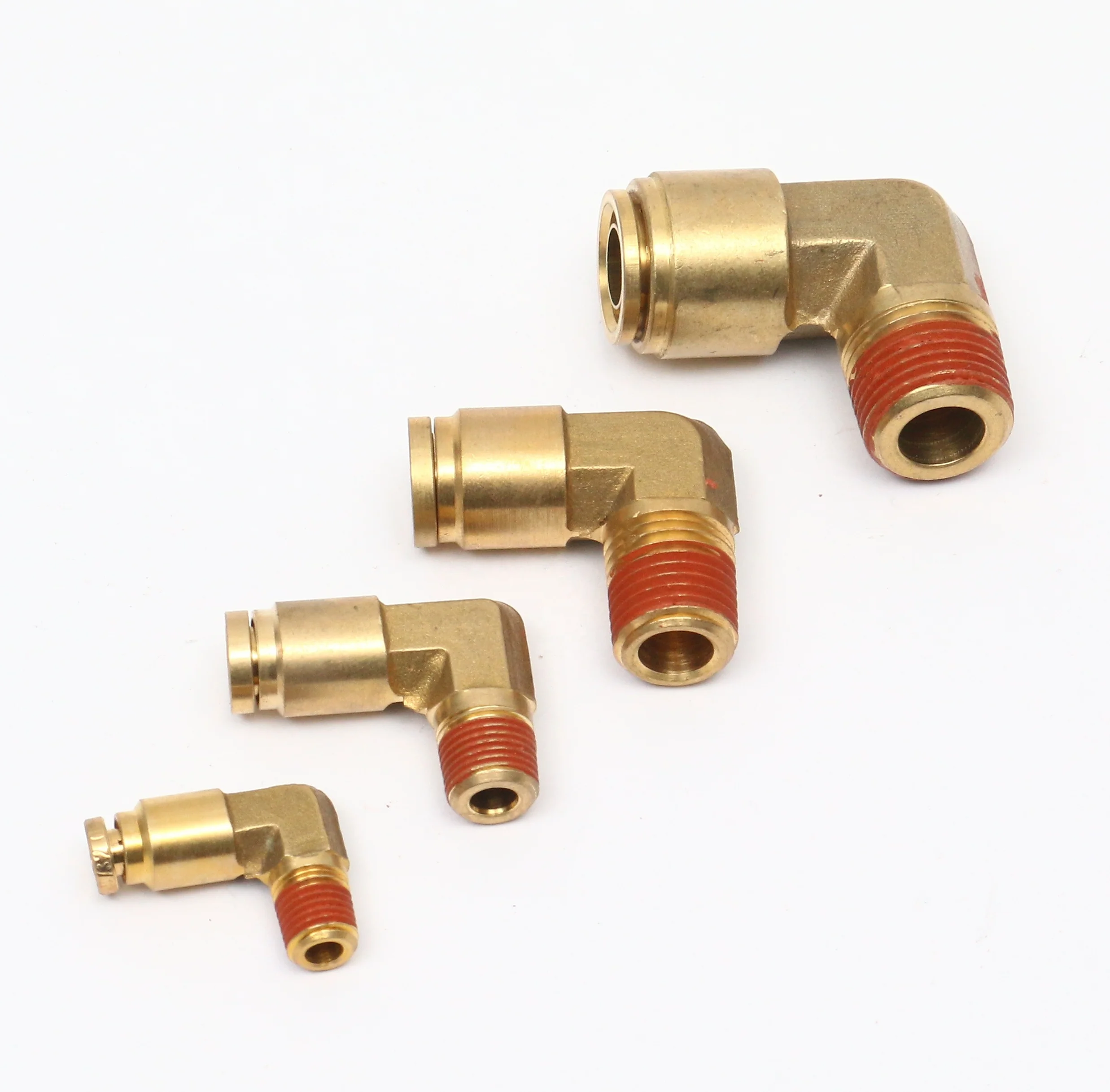 Key Forward Professional Manufacturer Brass elbow 90 degree fixed Male NPT brake fittings dot copper connector copper