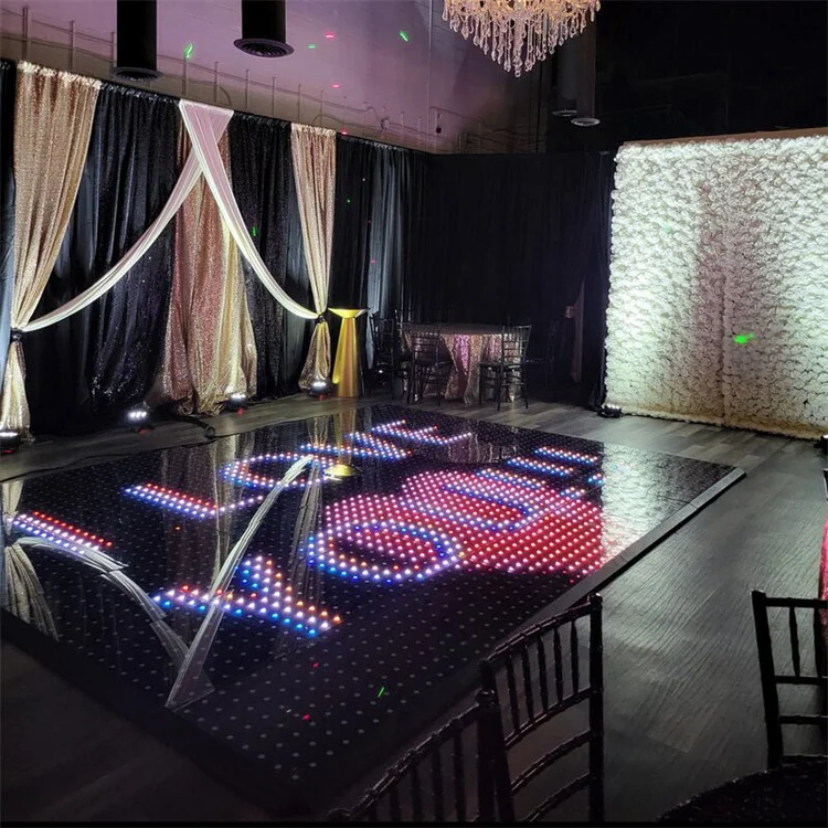 Hot Sale Wireless Smd5050 Rgb Led Digital Dance Stage Lamp Indoor Stage Platform With Lights Wedding Led Dj Stage Light