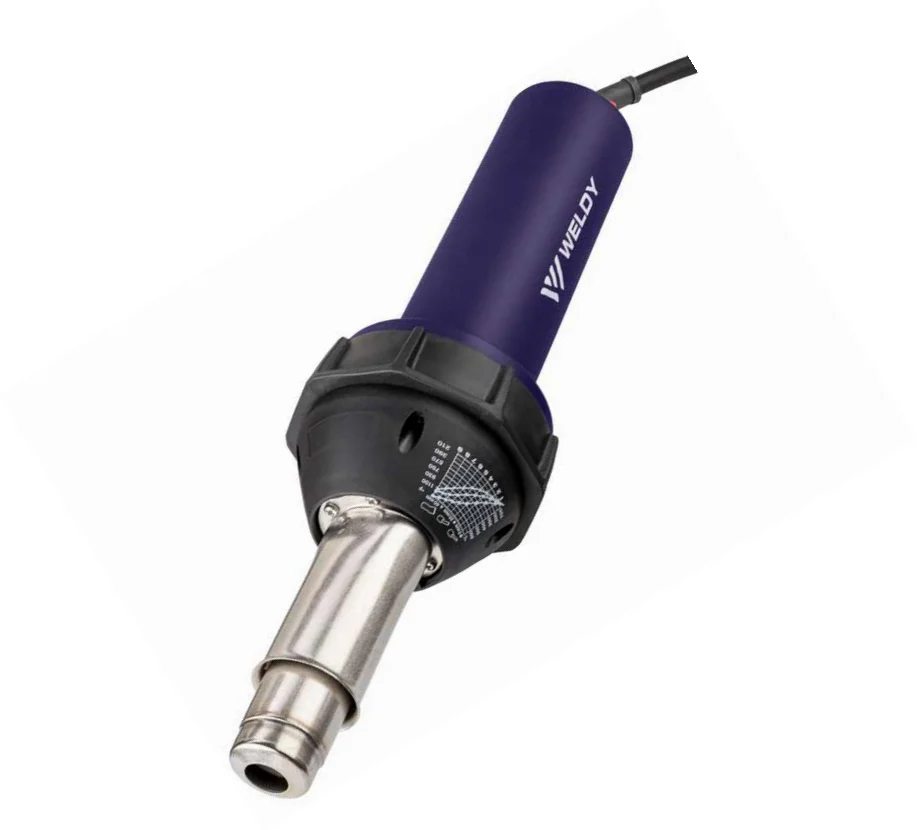 low cost HT1600D Weldy Hot air Gun with digital display overlap kit gun 1.6 KW hand welding extruder