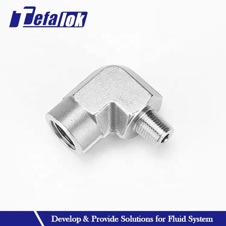 20000psi High Pressure Female To Male Elbow Pipe Fittings Stainless Steel Pneumatic Ferrule Welding Elbow