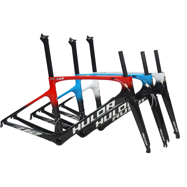 Chinese Factory HULDA700C Carbon fiber Road Bike Frame C Brake Carbon Fork Gravel Bikes Frameset