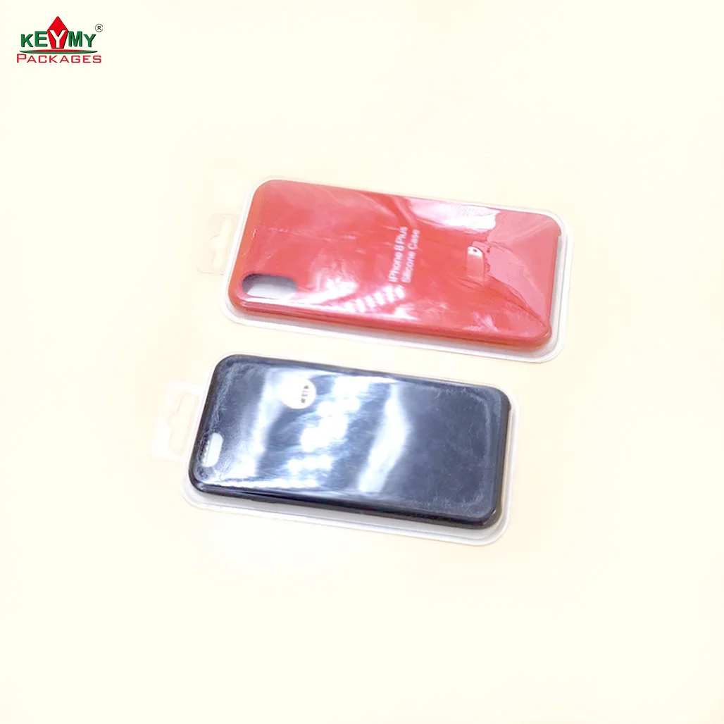 Custom plastic phone case clamshell n Shenzhen, cheap phone case packaging solution CB17