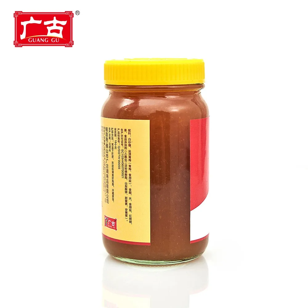 Seasoning Sauce for Roast Goose 330g Glass Bottle Packing Plum Sauce Dipping Paste