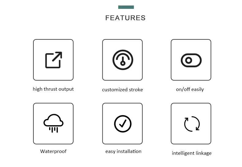 Waterproof linear actuator DC24V tubular electric window opener for skylights or outdoor windows