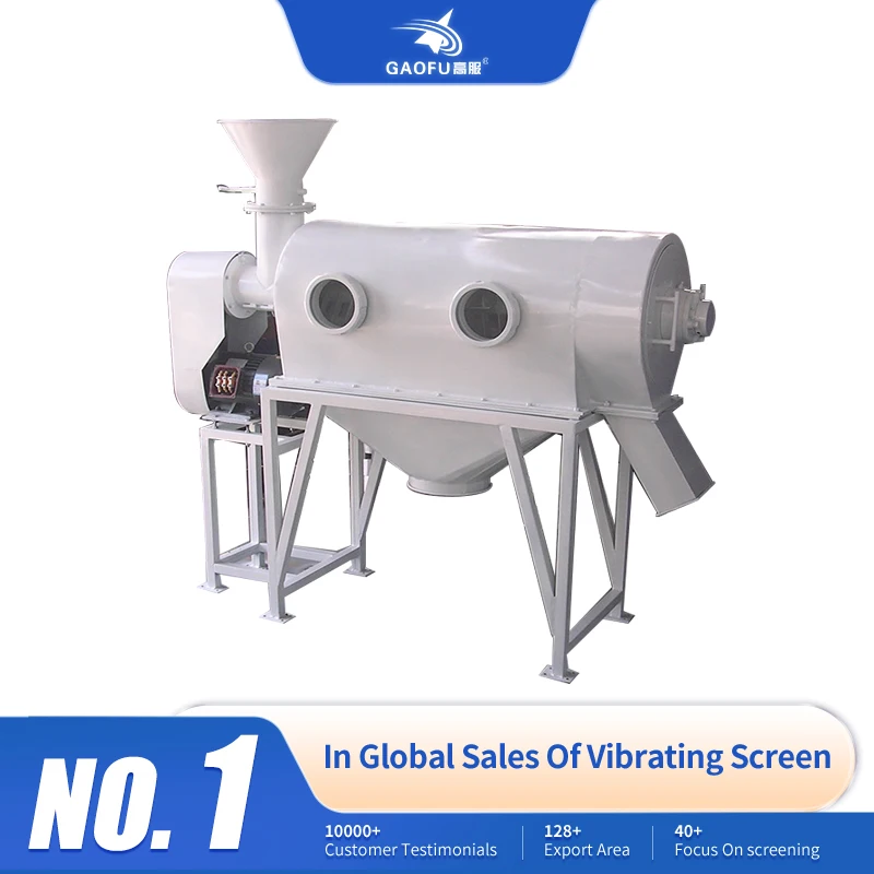 High efficiency large output vibration sifter dicyandiamide powder screening explosion-proof airflow vibrating sieve