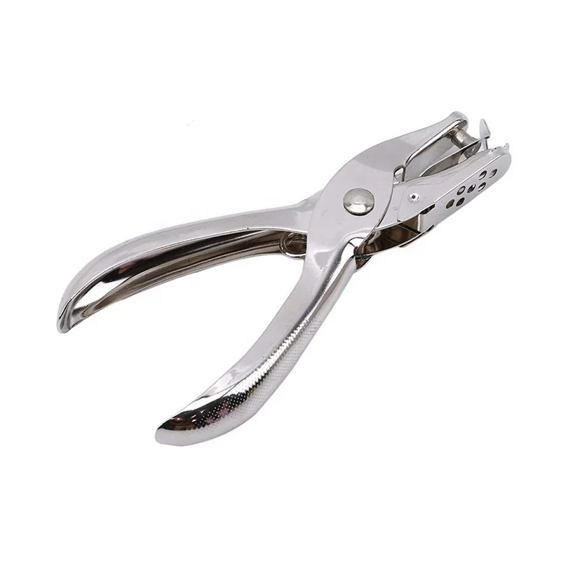 school office stationery 6MM metal plier paper single round hole punch