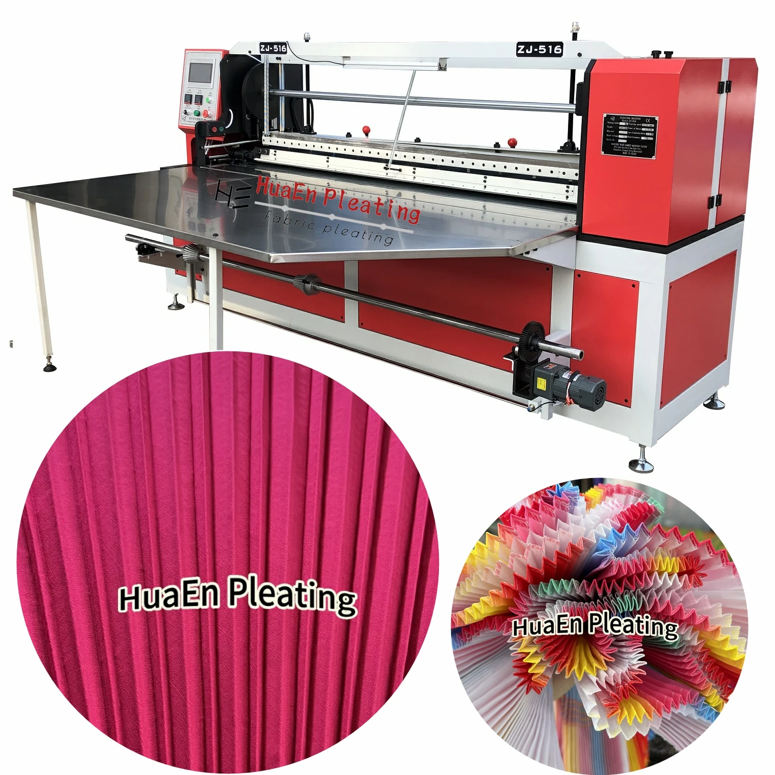 Manufacturer HuaEn Custom-made Skirt Fabric Pleating Machine Computerized