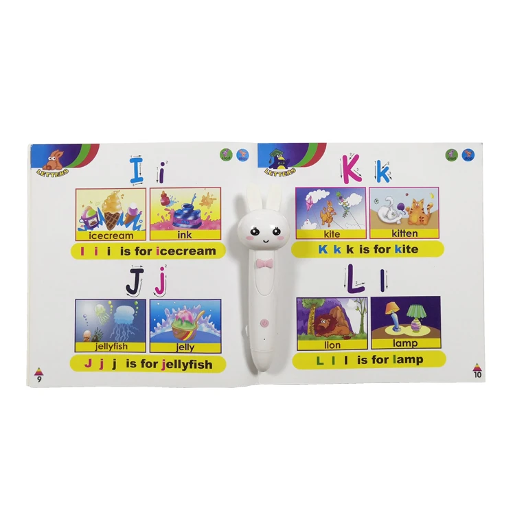 Kids talking pen preshcool talking pen with books for learning languages