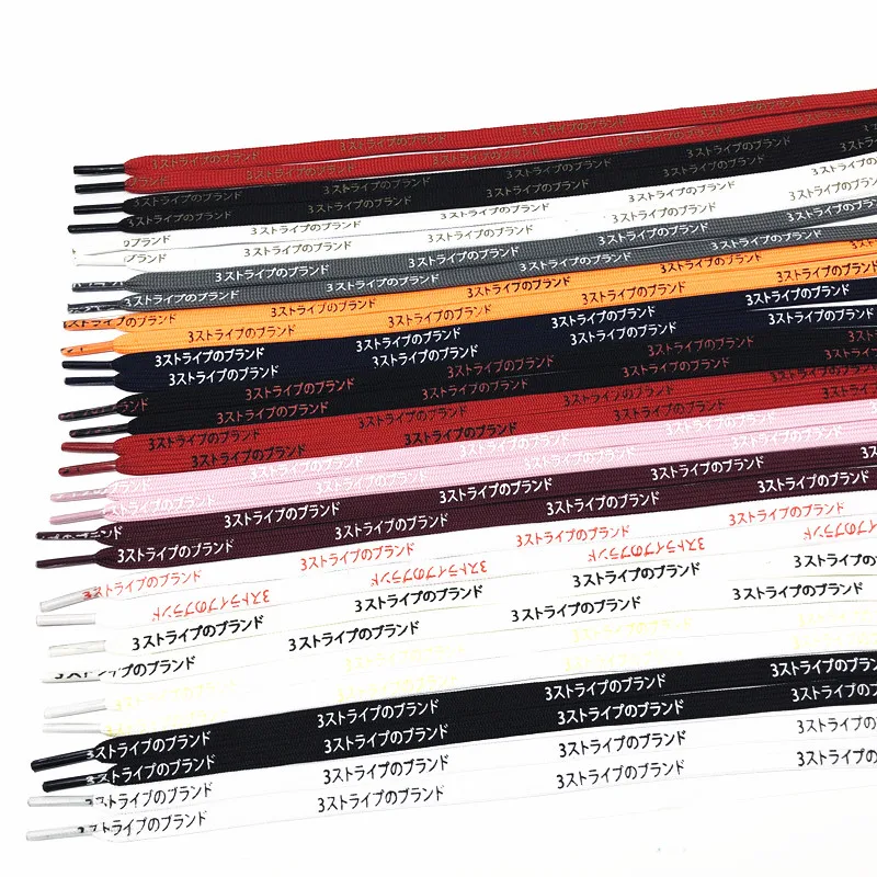 Шнурки Yrunfeety, производство шнурков с японским принтом, шнурки 7 мм, шнурки в японском стиле Катакана для конверсионной обуви