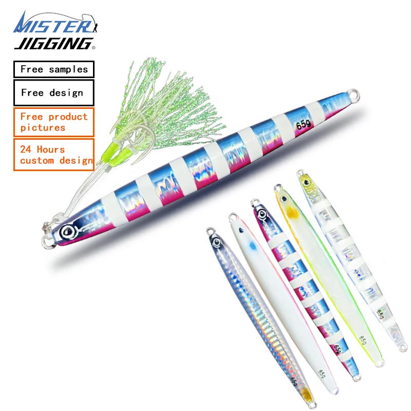 MISTER JIGGING metal jig fishing lures fast speed sinking lures 65g-150g saltwater metal jig fishing lure