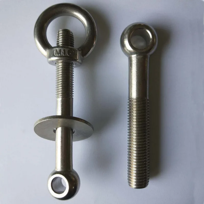 wholesale galvanised iron Eye bolt nut and 304 stainless steel eyebolt nut M3 M4 M5 M6 M8 M12 M24