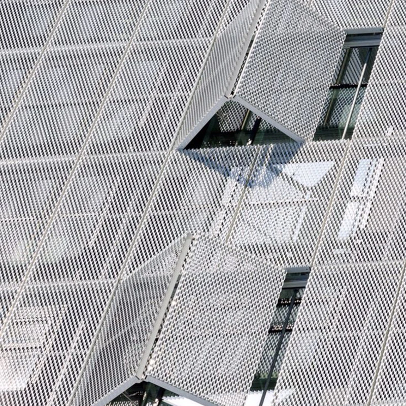 Galvanized Stainless Steel Aluminum Expanded Metal Mesh metal mesh curtain wall panel Punching Processing Welding Service Metal