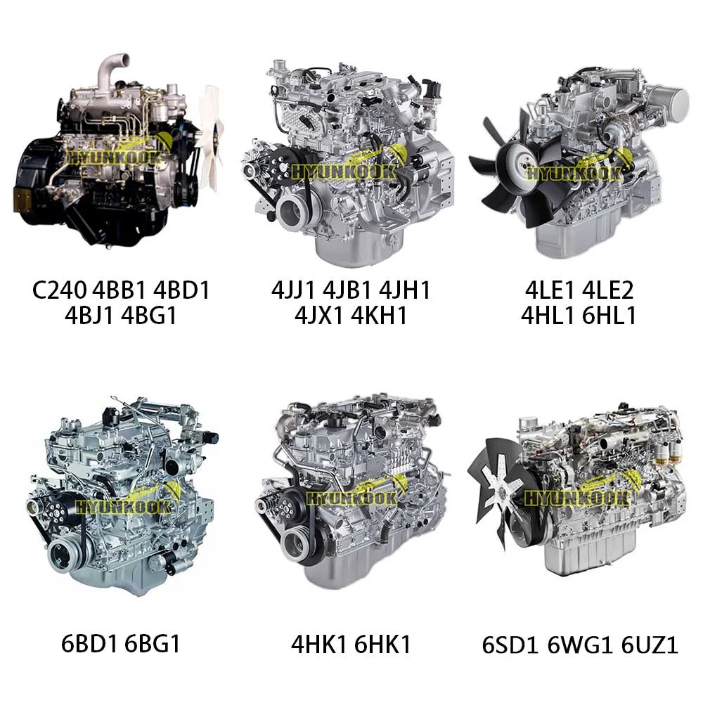 Excavator 4HF1 4HE1 4HK1 4HG1 4JB1 4JA1 Complete Original 4 Cylinder Diesel Engine 4JB1T Engine Diesel For ISUZU