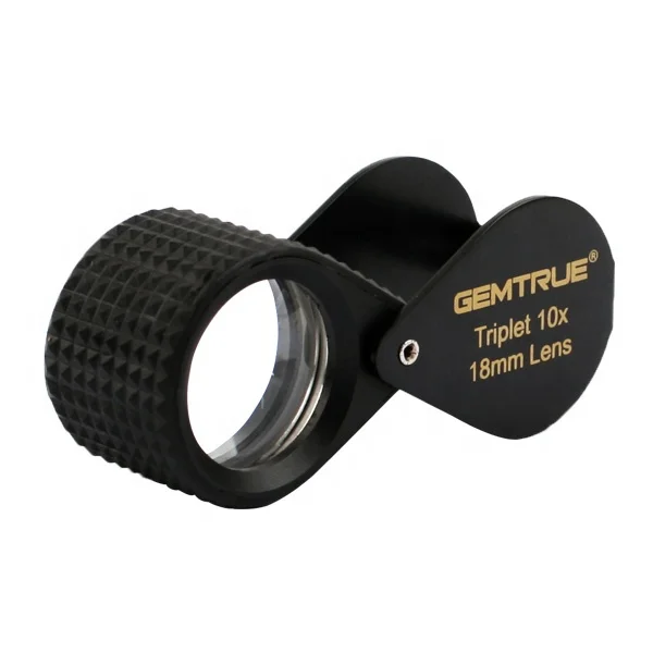 Triplet Лупа 10X Алмазная Лупа от GemTrue jewelers Лупа 18 мм Triplet 10x драгоценный камень viewerDK98002
