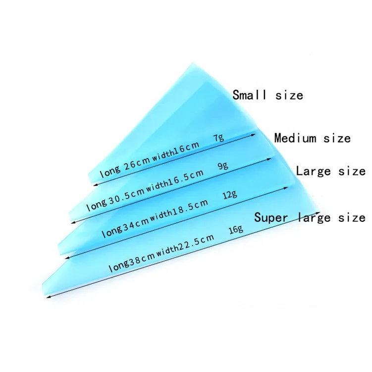 Silicone Pastry Bags, Reusable Icing Piping Bags Baking Cookie Cake Decorating Bags (12'-18' inches )
