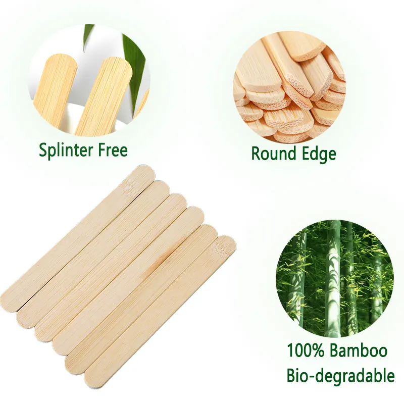 Ice Cream Sticks Natural Wood Popsicle Craft Sticks 4.5 inch Length