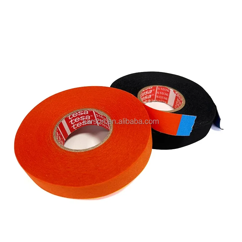 Orange Tesa 51036 19mmx25m High Heat Harness Tape 51036