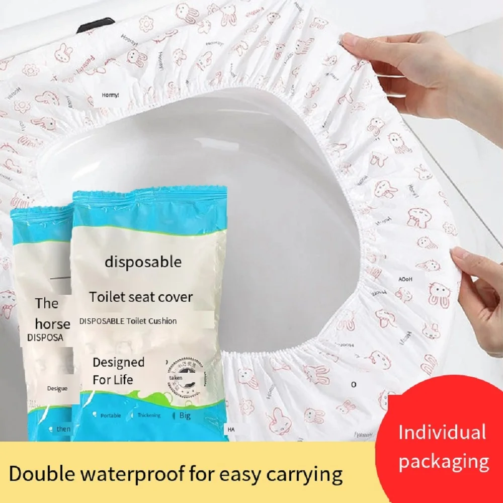 Disposable Printed Non-Woven Toilet Mat Waterproof Sanitary Maternity Seat Mat Travel Hotel Portable Toilet Mat Direct Sales