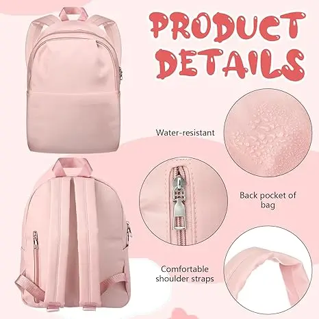 Preschool backpack for girls for children 2-5 years old, kindergarten primary school bag with cute patch, 13 inches tall