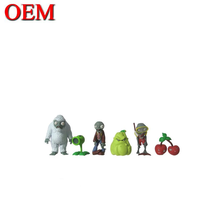 Plastic Cartoon Plants vs. Zombies Figures