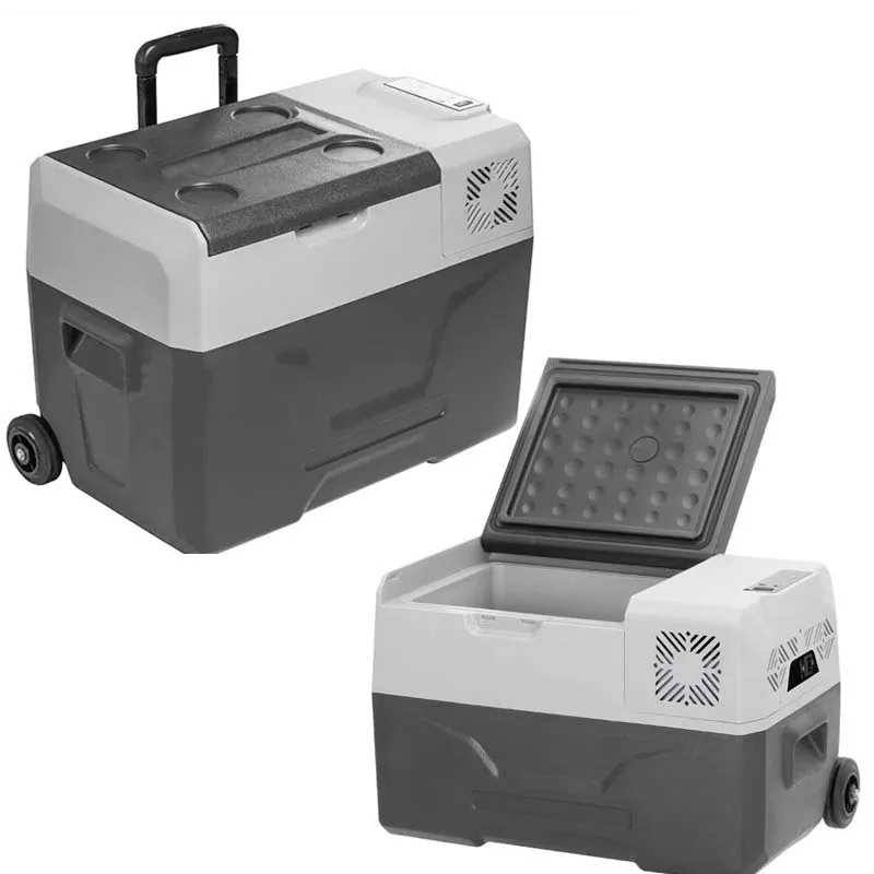 Factory 12V 24V Car Portable Fridge Freezer Refrigerator Fridge Freezer Cooler For Car Auto Truck Refrigerator  Compressor