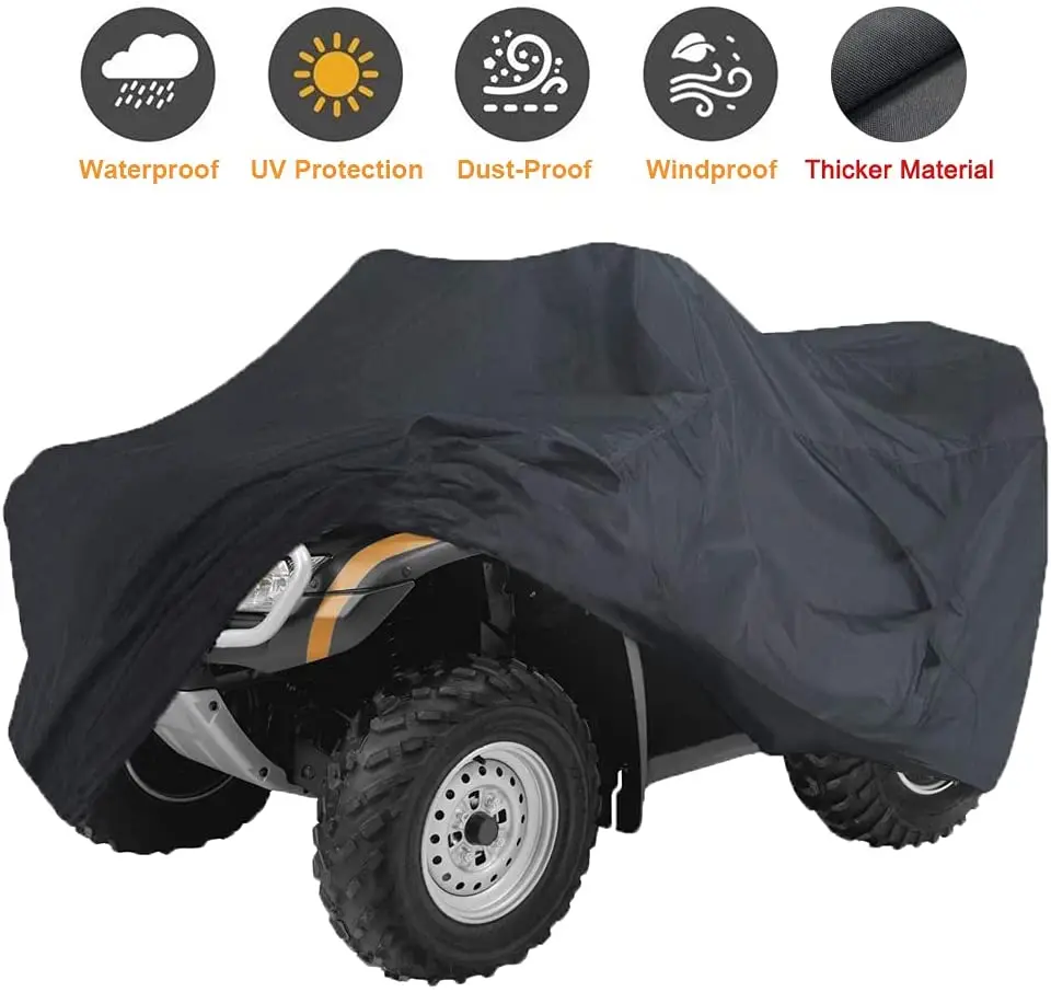 Outdoor High Quality Waterproof UV Protection Fender Bumper Storage ATV Covers For 4 Seasons