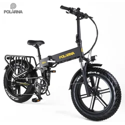 USA warehouse stock folding ebike Full suspension e-bike Polarna 205 Aluminum alloy Electric bike Mountain fat Electric bicycle