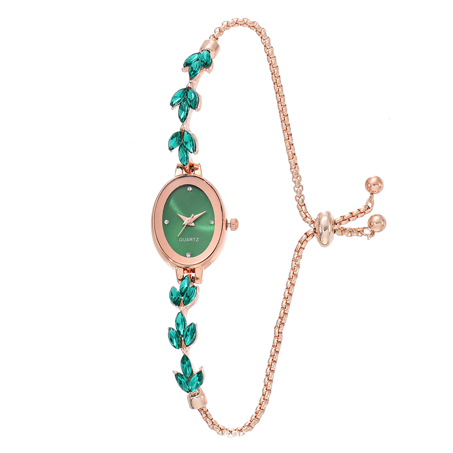 Modern Diamond Wrist Watch Jewelry Gift For Women Ladies Evening Dress Matching Quartz Watches Bracelet