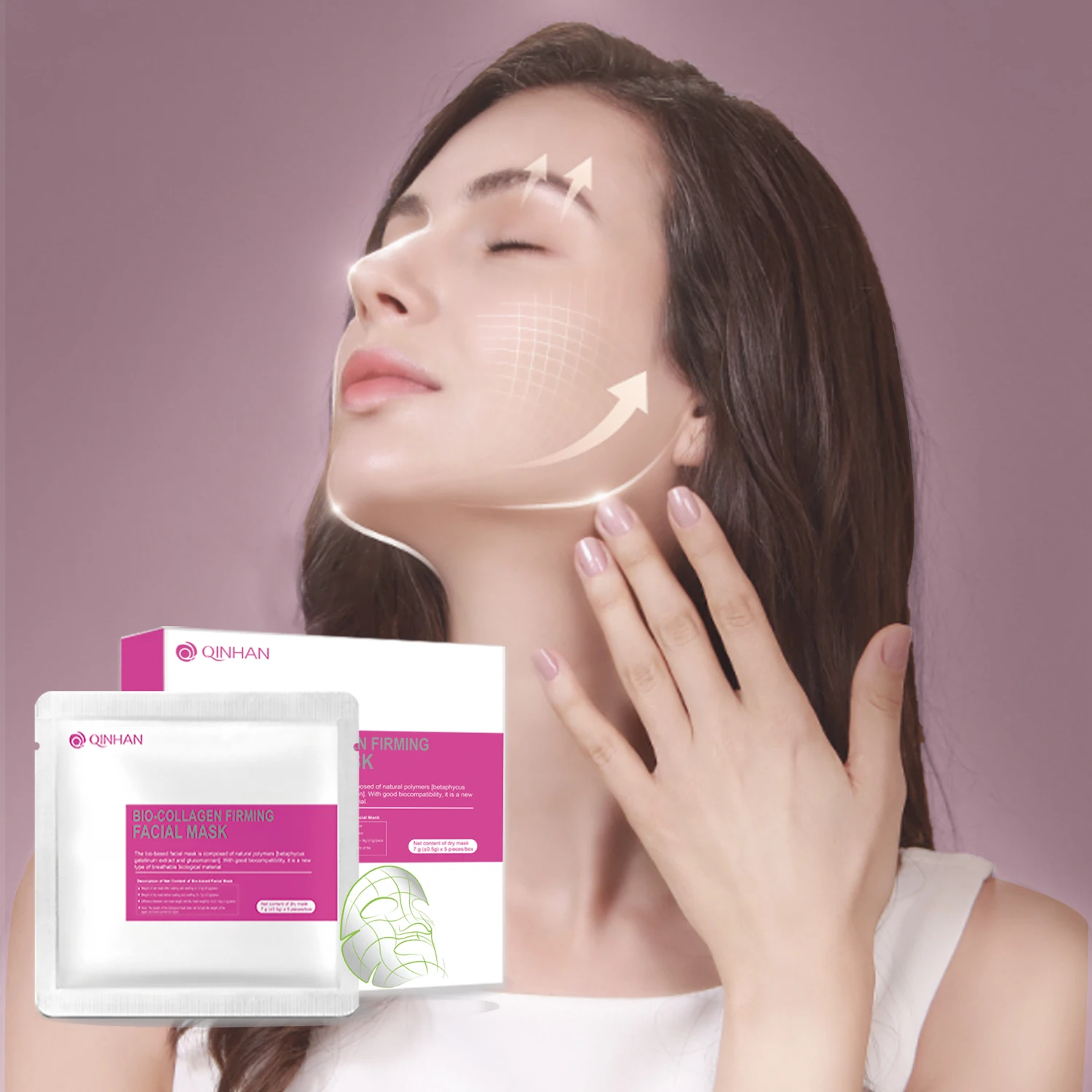 Manufacturer Firming Collagen fragrance-free Face Mask Anti-wrinkle Transparent Anti-aging Facial Mask