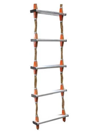 Kingbridge  Aluminum Folding Ladder Fire Emergency  Rope Ladder With Aluminum Rungs