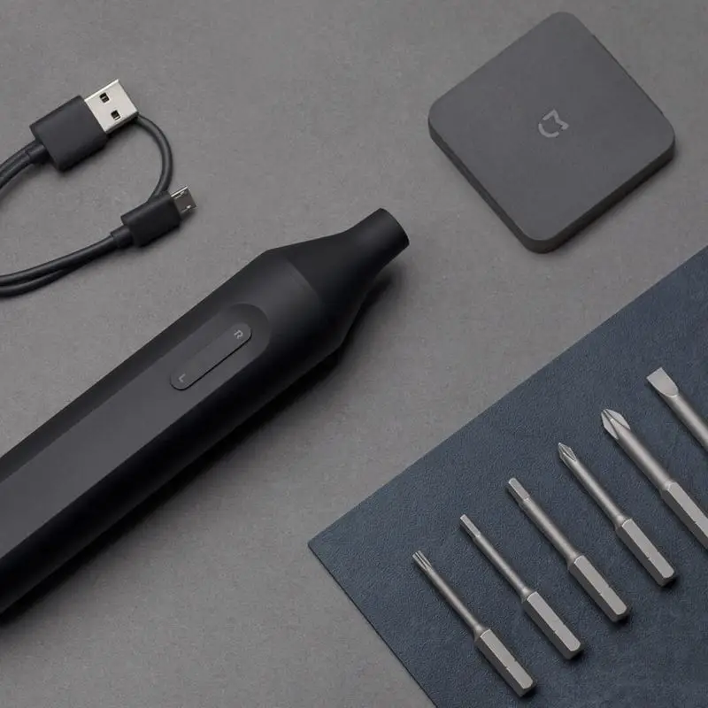 Xiaomi Youpin Electric Manual Screwdriver 1500mAh Rechargeable Integrated Screw Driver W/6 S2 Electric Screw Bits Set