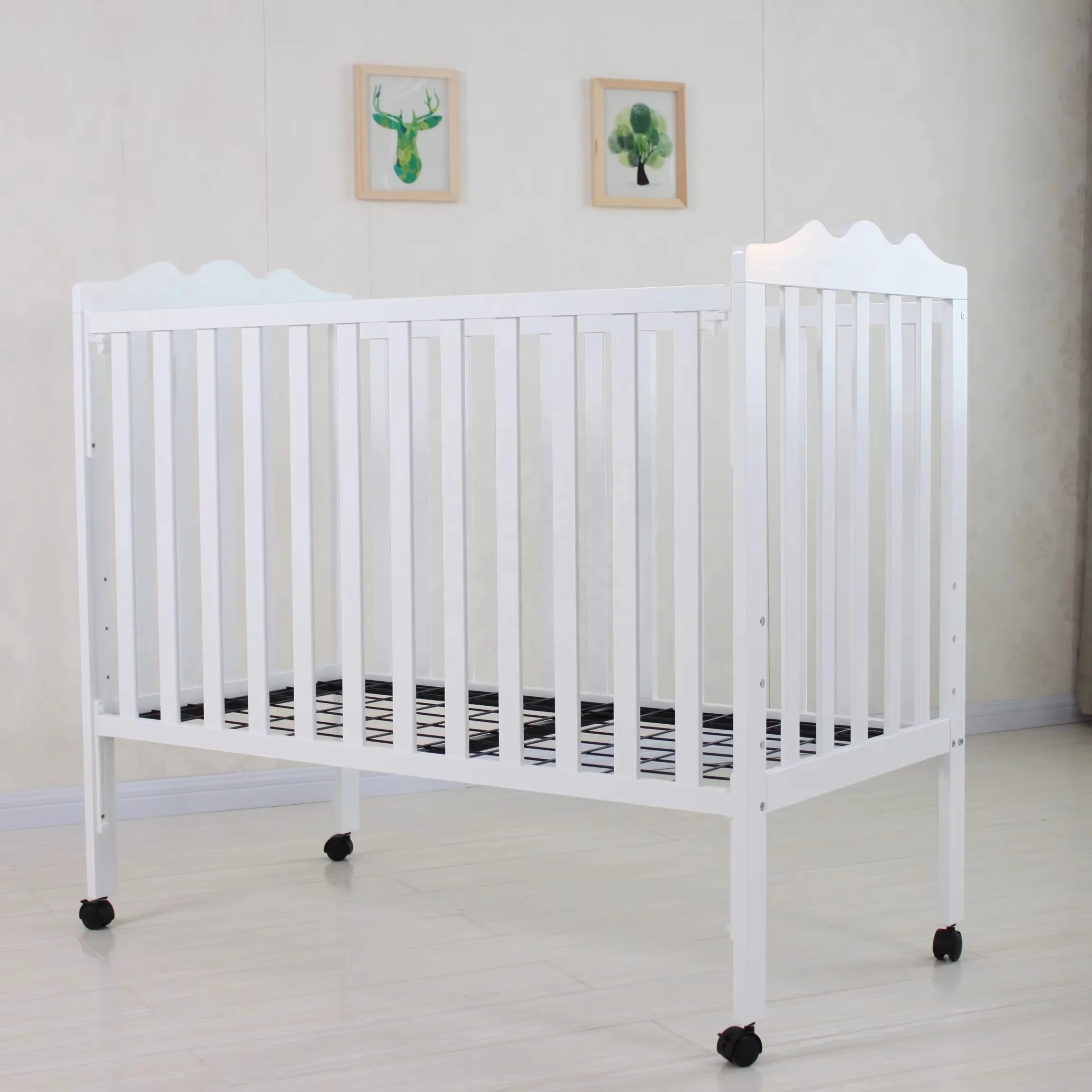 baby cot bed crib pine wood CHILD crib bed  bedding set KID bed crib