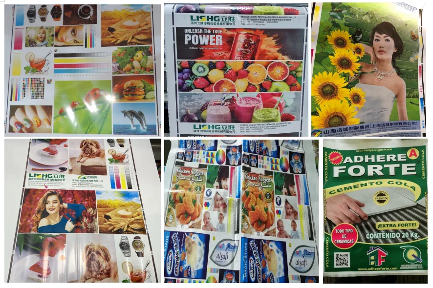 8 Color High Speed central drum Flexo Printing Machine flexographic printer for PP woven plastic bag paper bag